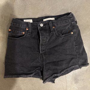 Levi's Premium Ribcage Black Short